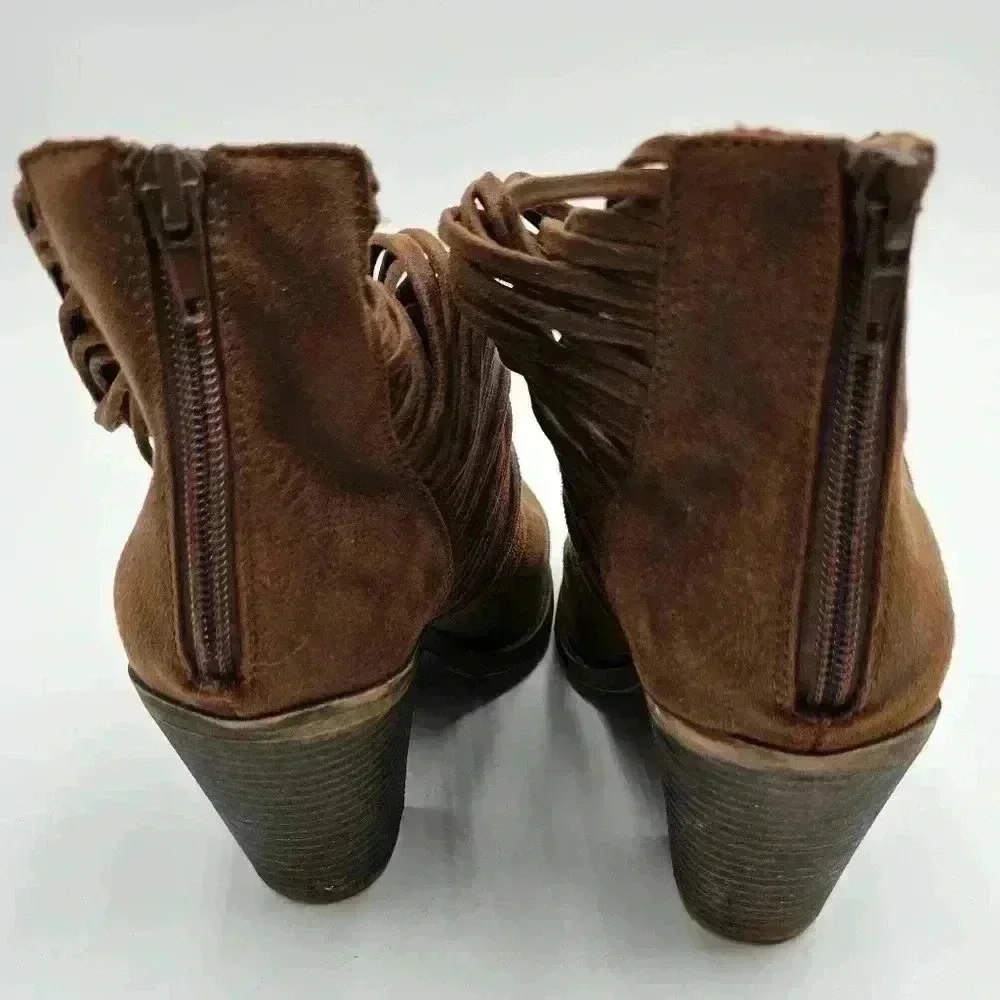Fergalicious Brown Ankle Boots Womens Size 8